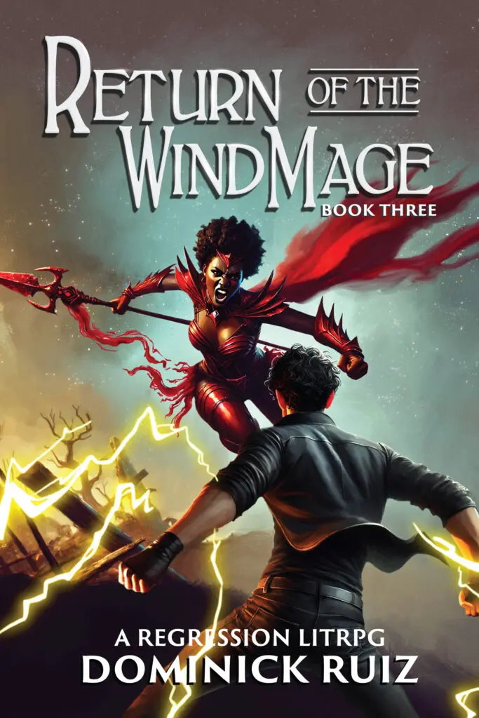 Return of the Wind Mage Book 3 Three Cover | LitRPG, Gamelight, Fantasy Book Cover