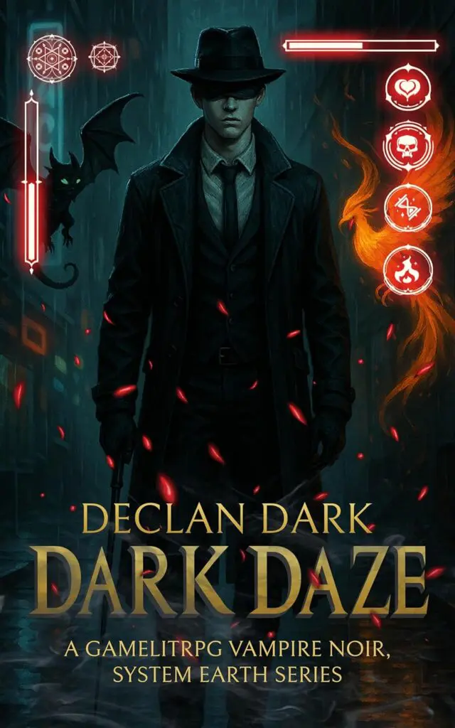 Declan Dark: Dark Daze, Urban Fantasy Vampire LitRPG Cover Art