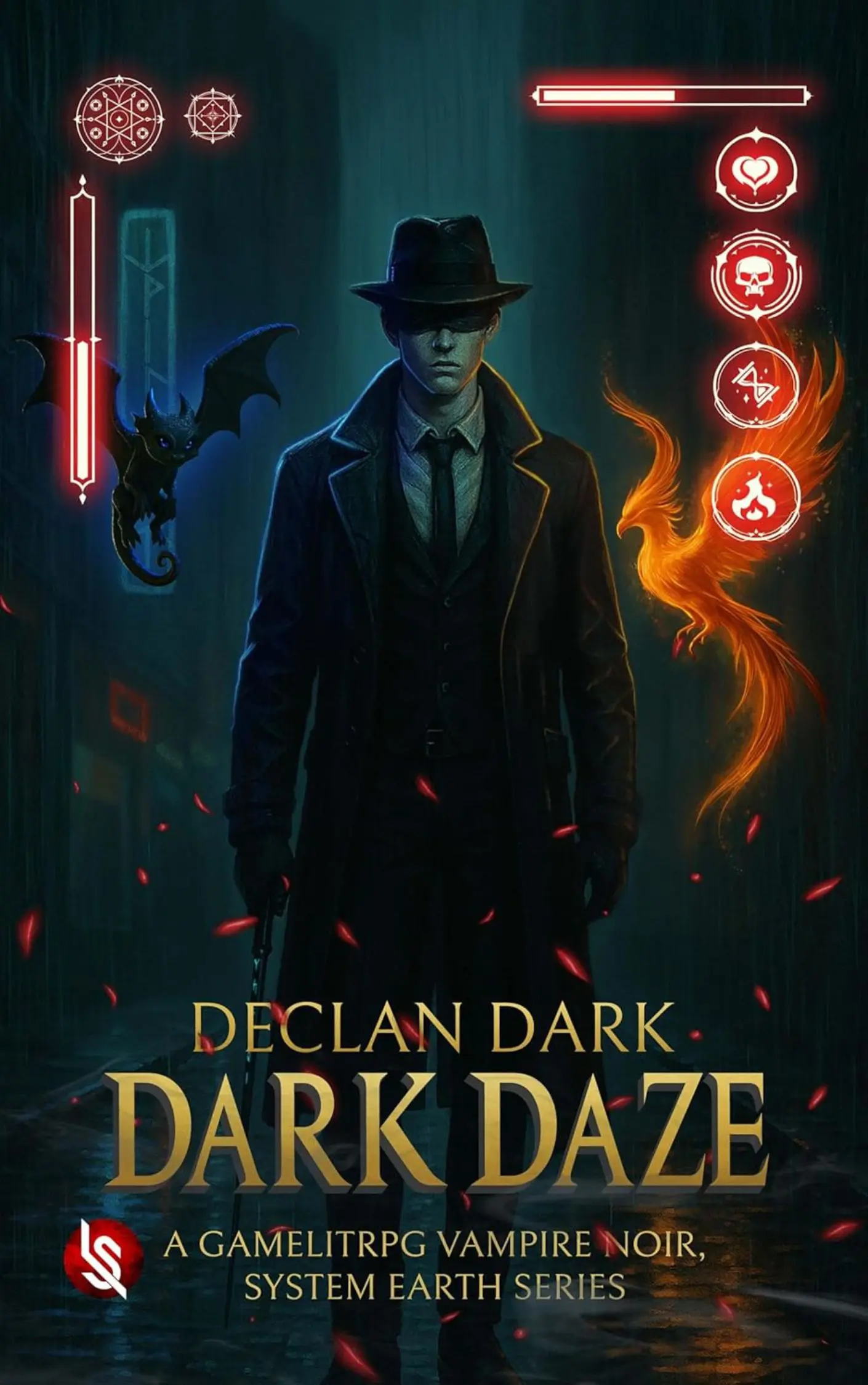 Declan Dark: Dark Daze, Urban Fantasy Vampire LitRPG Cover Art
