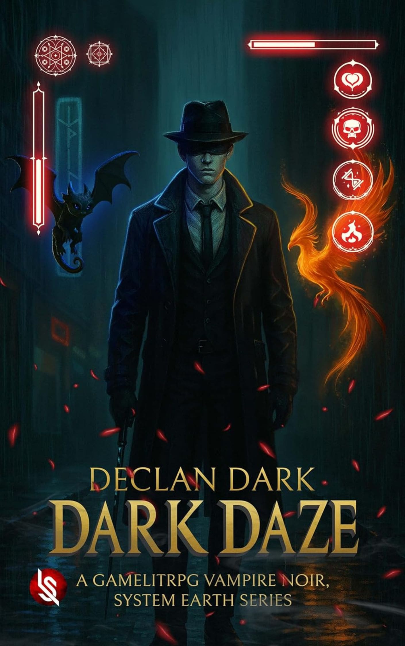 Declan Dark: Dark Daze, Urban Fantasy Vampire LitRPG Cover Art